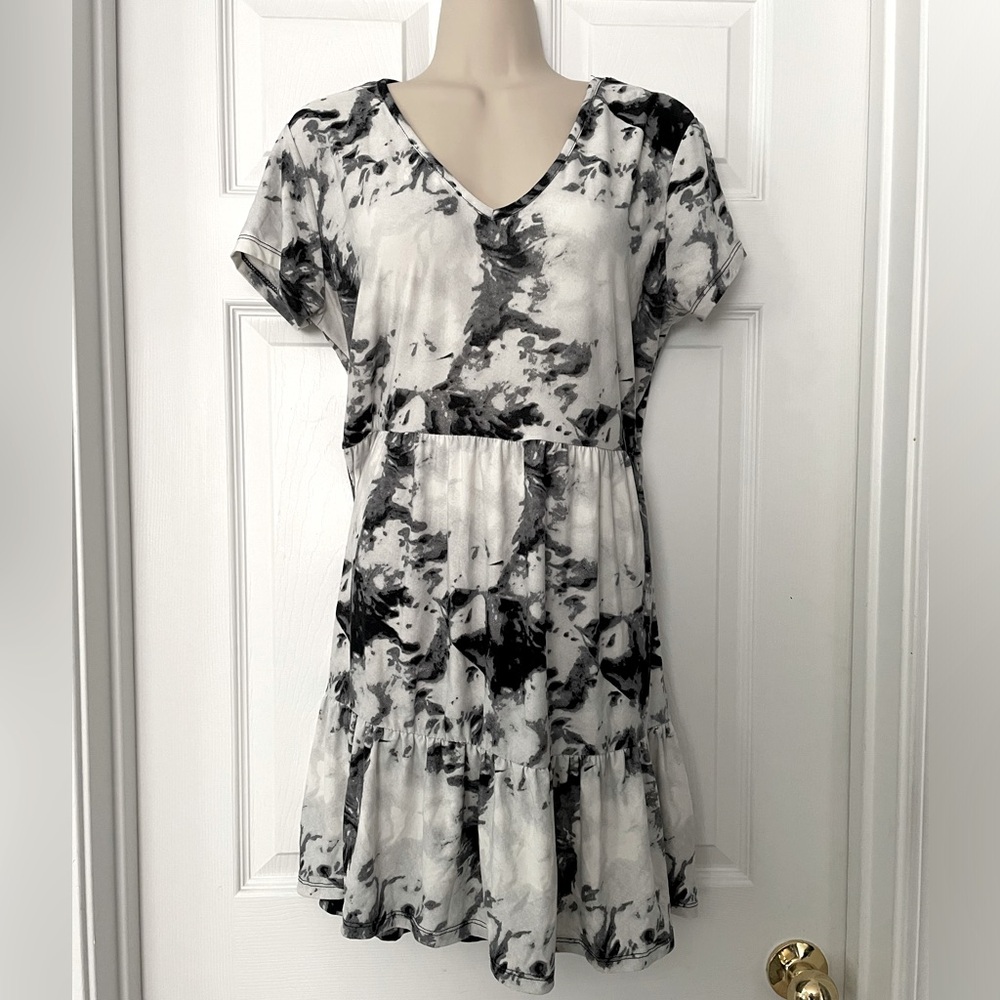 Tie Dye A Line Babydoll Dress